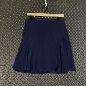 Lacoste Women's Skirt Navy Blue Size US 8 Made in France Classic Tennis Style‎